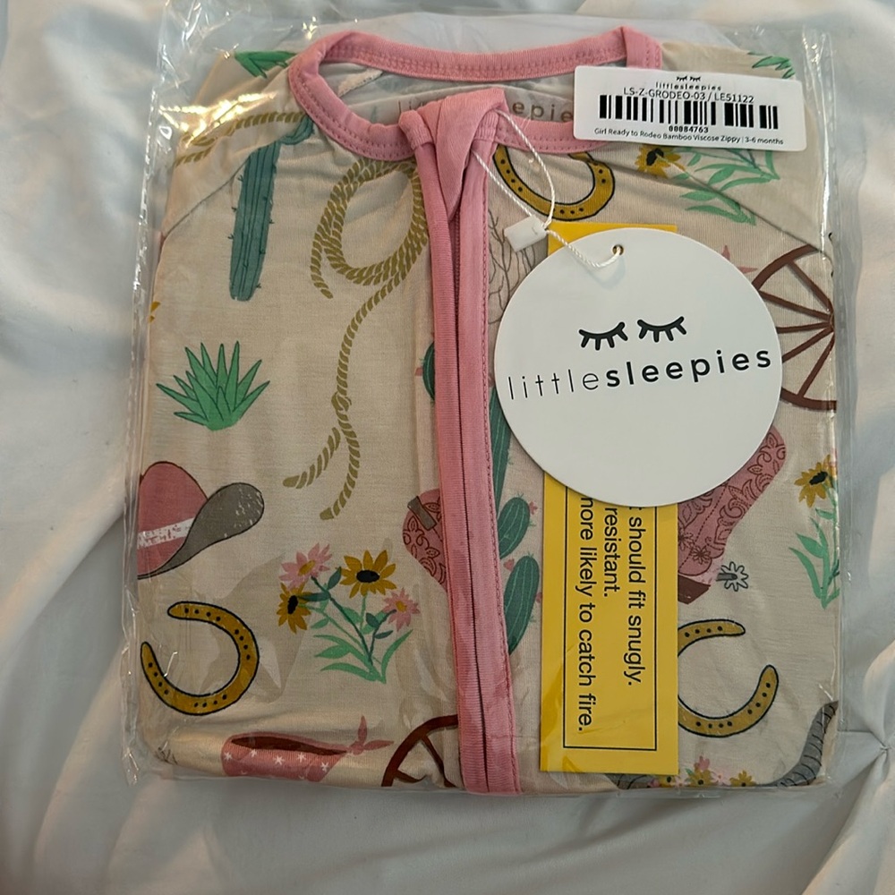 Little Sleepies Ready to Rodeo Zippy 3-6m